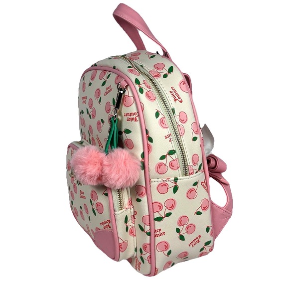 Juicy Couture Mini Backpack Wallet Bundle Women OS Pink Cherry Print New NWT main image 13